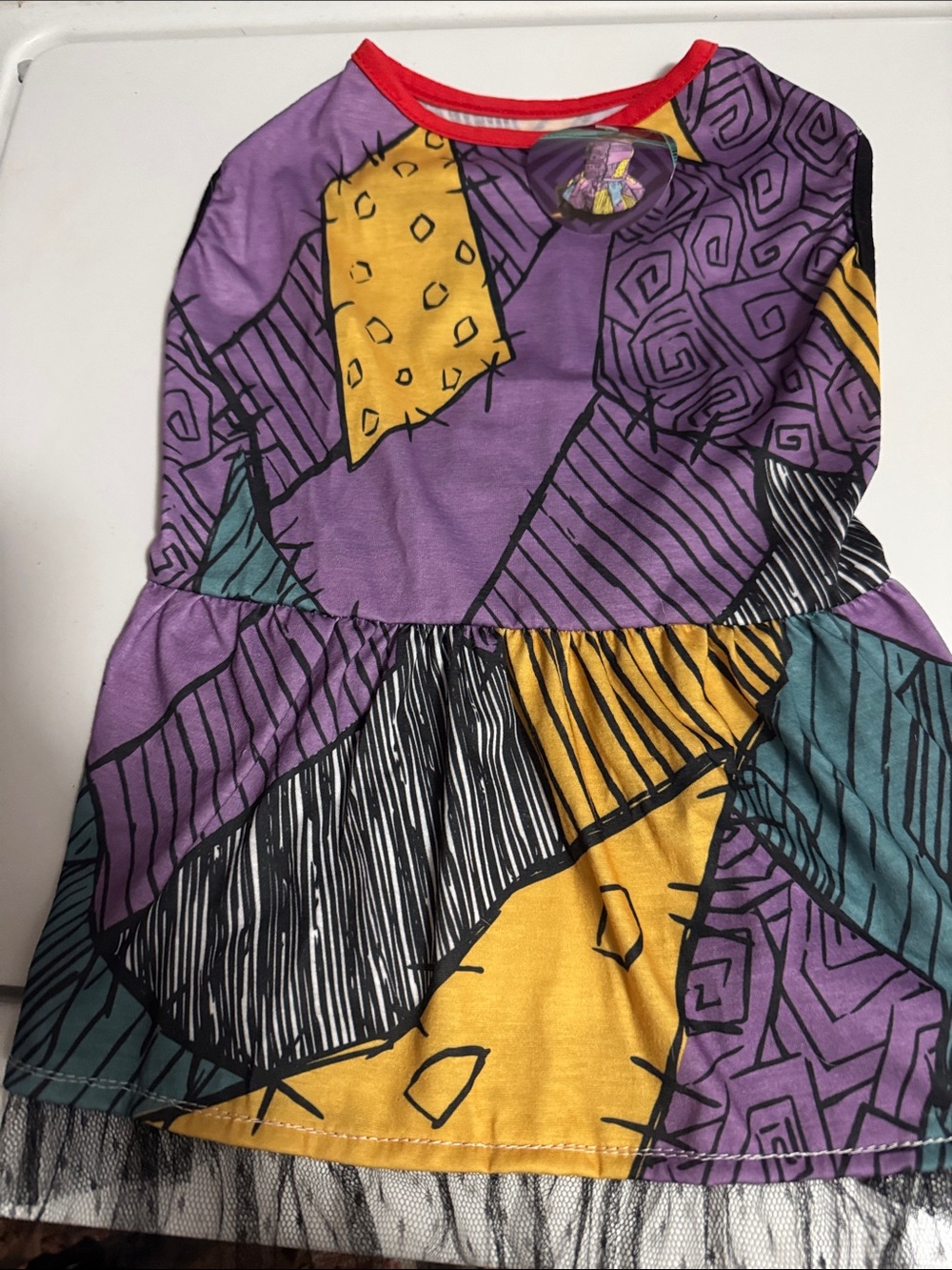 The Nightmare Before Christmas Sally Patchwork Dog Dress - Multicolor (XL)